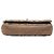 Borsa a tracolla Chanel Small Quilted in pelle d'agnello e tweed marrone con catena - vista 3
