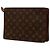 Pochette Homme Clutch Bag Monogram Louis Vuitton Marron - vue 2