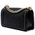 Borsa a tracolla Chanel Boy Flap in pelle d'agnello matelassé nera, dimensione Old Medium Nero - vista 2
