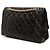 Borsa a tracolla Chanel Reissue 2.55 Double Flap 227 in pelle di vitello invecchiata matelassé nera Nero - vista 2