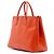 Tote Prada Galleria Double Zip Extra Large em Saffiano Lux Laranja - vista 2
