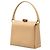 Bamboo Bolsa Gucci em couro de bezerro granulado bege com alça de bambu - vista 2