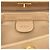 Bamboo Bolsa Gucci em couro de bezerro granulado bege com alça de bambu - vista 5