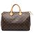 Borsa Boston Louis Vuitton Monogram Speedy 35 Marrone