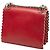 Borsa a tracolla Fendi Kan I Small in pelle traforata rossa Rosso - vista 2