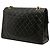 Bolsa de ombro Chanel Maxi XL Classic Single Flap em pele de cordeiro preta Preto - vista 2