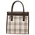 Borsa a mano Burberry House Check Canvas Beige