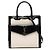 Autre Marque Borsa Satchel Uptown Small in tela bianca Saint Laurent Bianco