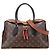Borsa Satchel Louis Vuitton Monogram Tuileries Marrone