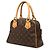 Borsa Louis Vuitton Monogram Manhattan PM Marrone - vista 2