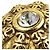 Orecchini a clip rotondi in cristallo placcati oro Chanel CC Gold D'oro - vista 12