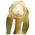 Orecchini a clip rotondi in cristallo placcati oro Chanel CC Gold D'oro - vista 13