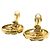 Orecchini a clip rotondi in cristallo placcati oro Chanel CC Gold D'oro - vista 14