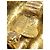 Orecchini a clip rotondi in cristallo placcati oro Chanel CC Gold D'oro - vista 5