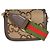 Borsa a tracolla Gucci Camel Monogram Jumbo GG Cafskin Web Small Horsebit 1955 - vista 2