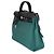 Hermès Noir Vache Hunter Malachite Toile Canvas Herbag Zip 31 Verde - vista 3