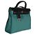 Hermès Noir Vache Hunter Malachite Toile Canvas Herbag Zip 31 Verde - vista 4