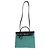 Hermès Noir Vache Hunter Malachite Toile Canvas Herbag Zip 31 Verde - vista 5