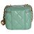 Mini Vanity Case Chanel Pearl Crush in nappa matelassé verde con catena - vista 2
