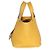 Hermès Jaune Ambre Celeste Clemence Eclat Picotin Lock 18 PM PHW Giallo - vista 3