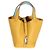 Hermès Jaune Ambre Celeste Clemence Eclat Picotin Lock 18 PM PHW Giallo - vista 8