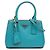 Borsa Prada Micro Saffiano Galleria Double Zip Blu