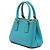 Borsa Prada Micro Saffiano Galleria Double Zip Blu - vista 2