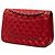 Borsa a tracolla Chanel Jumbo Classic Double Flap in pelle di agnello rossa Rosso - vista 2