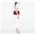 Borsa a tracolla Chanel Jumbo Classic Double Flap in pelle di agnello rossa Rosso - vista 8