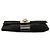 Borsa a tracolla Gucci in camoscio nero con catena e testa di tigre - vista 3