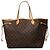 Borsa Tote Louis Vuitton Monogram Neverfull GM Marrone