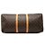 Sac de voyage Louis Vuitton Monogram Keepall 55 Marron - vue 3