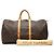 Sac de voyage Louis Vuitton Monogram Keepall 55 Marron - vue 8