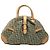 Diorissimo Canvas Double Saddle Bowler Bag Handtasche in Grün