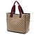 Borsa Tote Gucci GG Canvas Web con doppie tasche, Beige - vista 2
