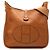 Borsa a tracolla Hermès Evelyne GM Courchevel Marrone