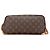 Borsa Tote Louis Vuitton Monogram Neverfull PM Marrone - vista 3