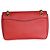 Sac à rabat d'épaule Prada Red Saffiano Pattina Rouge - vue 2