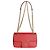 Sac à rabat d'épaule Prada Red Saffiano Pattina Rouge - vue 5