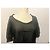 Autre Marque Vestido negro de voile a rayas - vista 5
