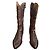 Autre Marque Botas de cuero marrón Damy Castaño