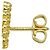 Orecchini Gucci GG Running in oro giallo 18K - vista 4
