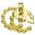 Orecchini Gucci GG Running in oro giallo 18K - vista 6