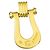Diamond Céline Pendente Celine Macadam in oro giallo 18K - vista 5