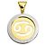 Bulgari Pendente Bvlgari Tondo Cancer in Oro Giallo 18K