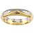 Bulgari Anello Bvlgari BVLGARI Onda in oro giallo e bianco 18K - vista 2