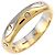 Bulgari Anello Bvlgari BVLGARI Onda in oro giallo e bianco 18K - vista 4