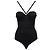 Khaite Body de mezcla de viscosa acanalada negro