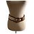 Michel Klein Leather and pony hair belt
