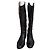 Autre Marque Bottes hautes en cuir noir